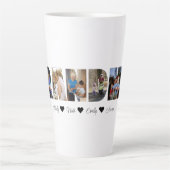 Oma Foto Collage Latte Tasse 7 Fotos (Vorderseite)
