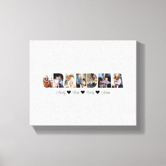 Oma Foto Collage Leinwand 7 Fotos (Vorderseite)