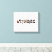 Oma Foto Collage Leinwand 7 Fotos (Insitu (Holzboden))