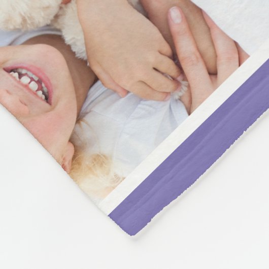 Oma Foto Collage Lila Fleecedecke (Ecke)