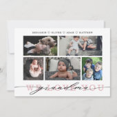 Oma Foto Collage Muttertagskarte (Vorderseite)