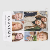 Oma Foto Collage Personalisiert Golfhandtuch (Horizontal)
