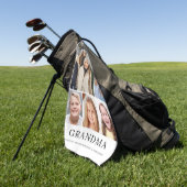 Oma Foto Collage Personalisiert Golfhandtuch (Gras)