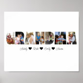 Oma Foto Collage Poster 7 Fotos (Vorne)