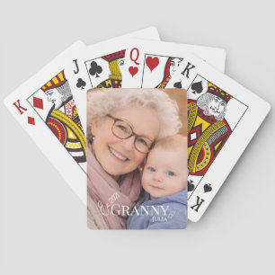 Oma Foto Errichtet Jahr Modern Spielkarten
