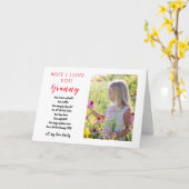 Oma Foto Geschenk alle Gründe, warum Sie ihr Liebe Karte (Gelbe Blume)