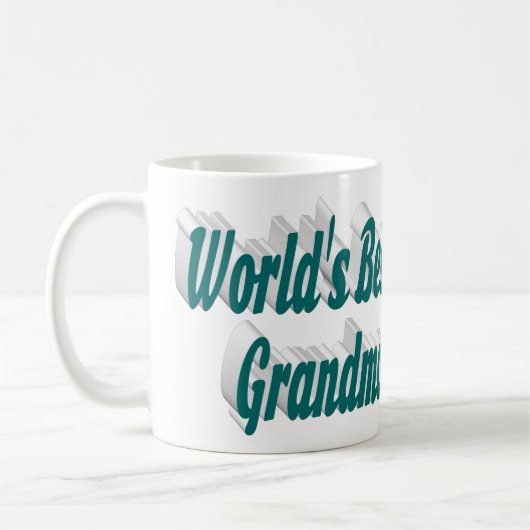 Oma Foto Green Typografie Kaffeetasse (Links)