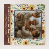 Oma Foto Hübsch Spring Daisy Blume Custom Puzzle (Horizontal)