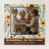 Oma Foto Hübsch Spring Daisy Blume Custom Puzzle (Vertikal)