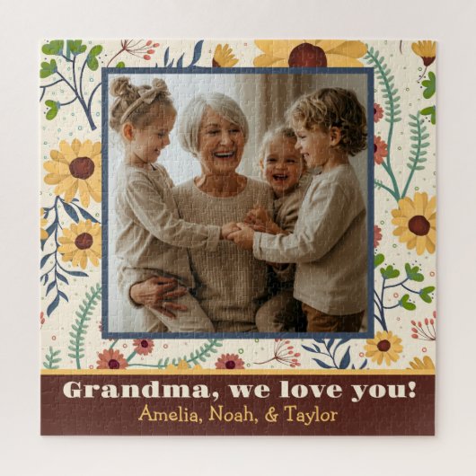 Oma Foto Hübsch Spring Daisy Blume Custom Puzzle (Vertikal)