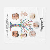 Oma Foto Keepake Blanket Fleecedecke (Vorderseite (Horizontal))