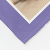 Oma Foto Lila Fleecedecke (Ecke)