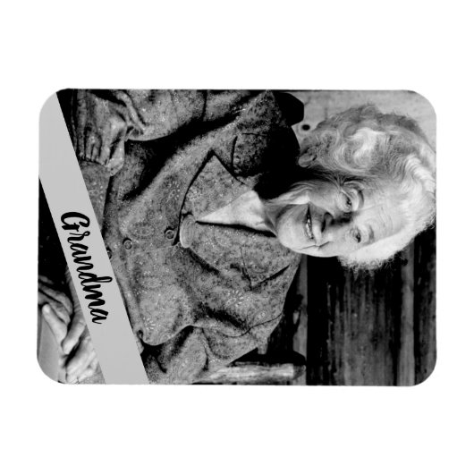 Oma Foto Magnet (Horizontal)