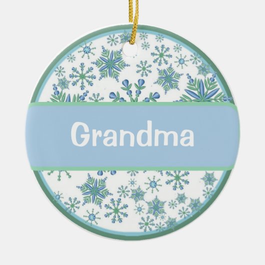 Oma Foto Ornament (Vorne)