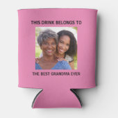 Oma Foto Pink Dosenkühler (Vorderseite)