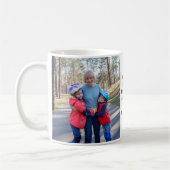 Oma Foto | Santa Sitting am Kamin Kaffeetasse (Links)