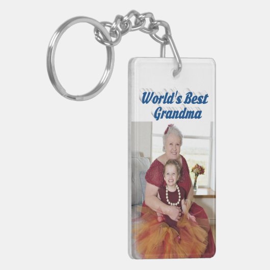 Oma Foto Schlüsselanhänger (Vorderseite links)