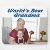 Oma Foto Sea Blue Typografy Mousepad (Vorne)