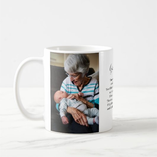 Oma Foto Tasse zum ersten Mal, ein neues Oma Gesch (Links)
