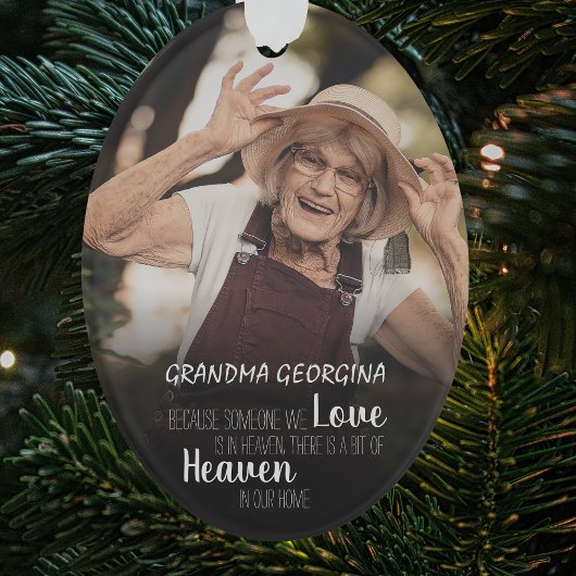 Oma Foto Tribute Christmas Tree Ornament