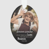 Oma Foto Tribute Christmas Tree Ornament (Vorderseite)