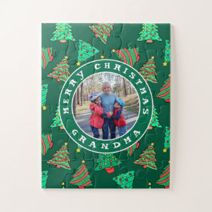 Oma Foto Weihnachtsbäume Demenz 30 Stück Puzzle