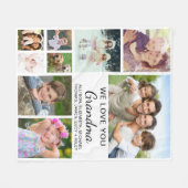 Oma-FotoCollage Fleecedecke (Vorderseite (Horizontal))