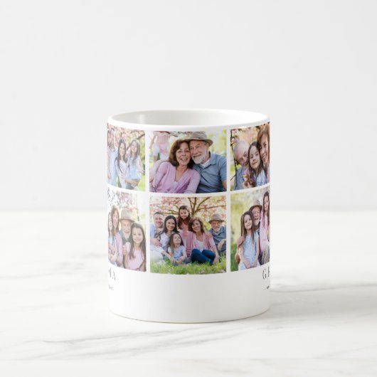 Oma-FotoCollage Kaffeetasse (Mittel)