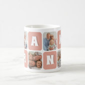 Oma-Fotocollage Retro-Text 6 Bilder Vorlage Kaffeetasse (Mittel)
