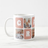 Oma-Fotocollage Retro-Text 6 Bilder Vorlage Kaffeetasse (Links)