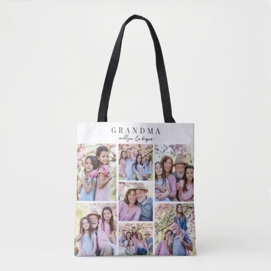 Oma-FotoCollage Tasche (Vorderseite)