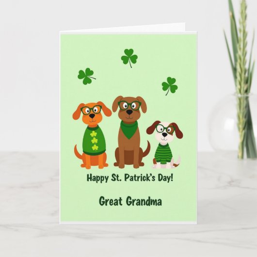 Oma Frohe St. Patricks Day Karte (Vorderseite)