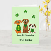 Oma Frohe St. Patricks Day Karte (Gelbe Blume)