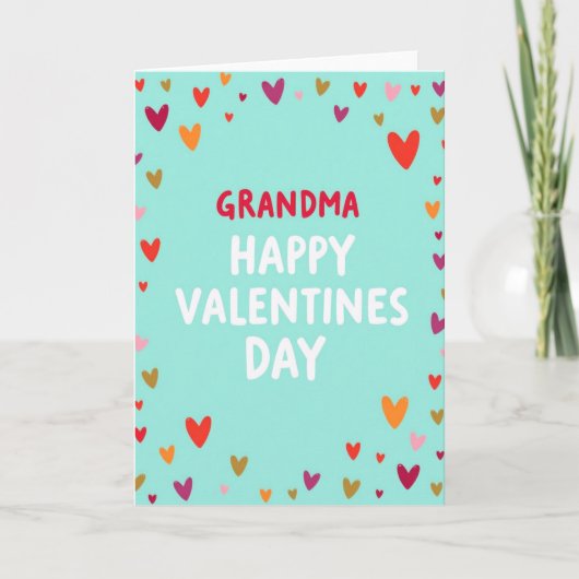 Oma Frohen Valentinstag Karte (Vorderseite)