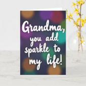 Oma Funkel Lichter Karte (Gelbe Blume)