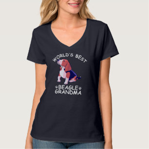 Oma Funny Granddog Dog Lov zum besten Beagle der W T-Shirt
