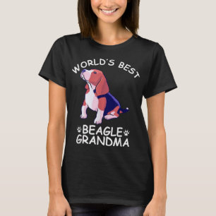 Oma Funny Granddog Dog Lov zum besten Beagle der W T-Shirt