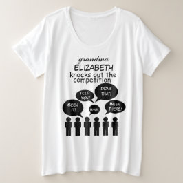 Oma Funny und Inspiration Große Größe T-Shirt