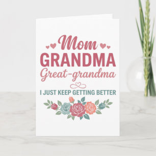 Oma für Frauen Mutter Oma Ur-Oma Karte