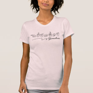 Oma Gebärdensprache-Shirt T-Shirt