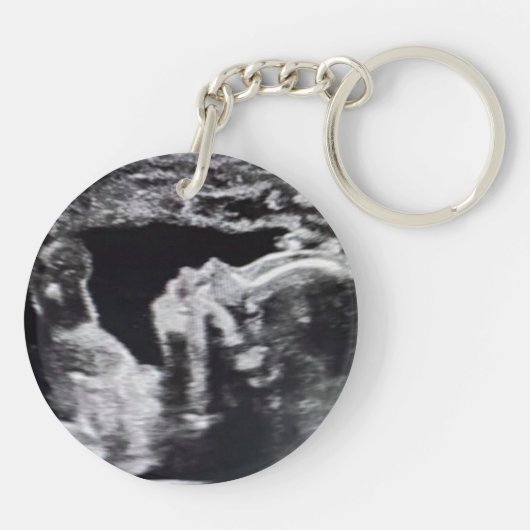 Oma | Geburtsankündigung Schlüsselanhänger (Rückseite)