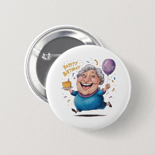 Oma Geburtstagsfeier Button (Vorne & Hinten)