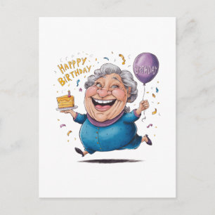 Oma Geburtstagsfeier Postkarte