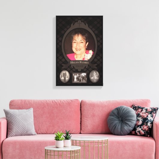 Oma-Gedenkstätte Leinwand (Insitu (Wohnzimmer))