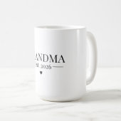 Oma Gegründet 2026 Kaffeetasse (VorderseiteRechts)
