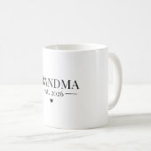 Oma Gegründet 2026 Kaffeetasse (VorderseiteRechts)
