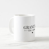 Oma Gegründet 2026 Kaffeetasse (Vorderseite Links)