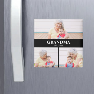Oma gegründet 3 Foto Großelterntag Magnet
