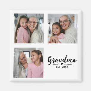Oma gegründet 3 Foto Großelterntag Magnet