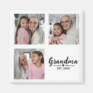 Oma gegründet 3 Foto Großelterntag Magnet